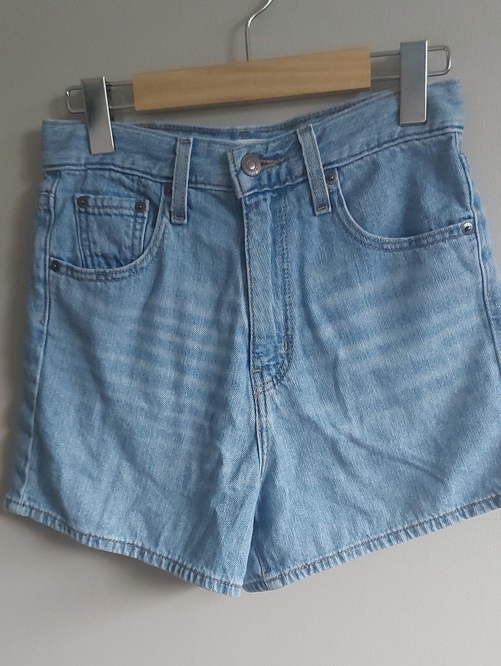 Levi's Light Wash Denim Shorts